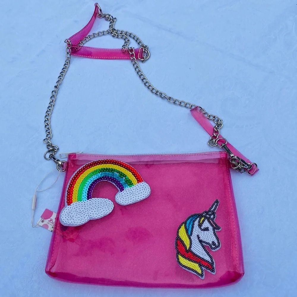 BARI LYNN**Pink Clear Bag***Gorgeous!!!!!!! - Picture 1 of 3